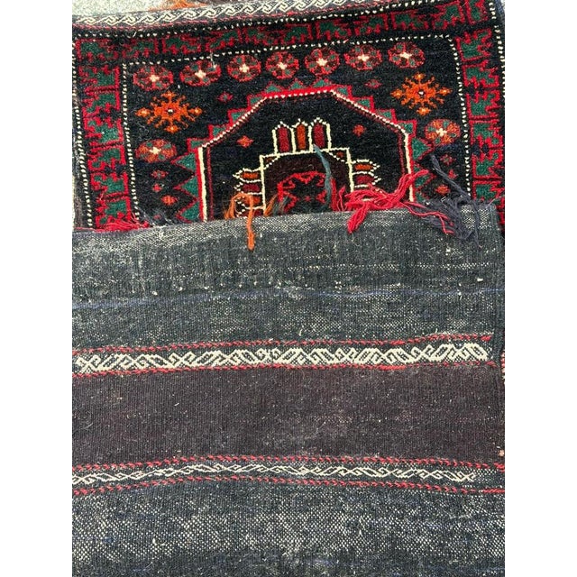 Mid-Century Turkmen Chuval Rug, 1940s For Sale - Image 12 of 13