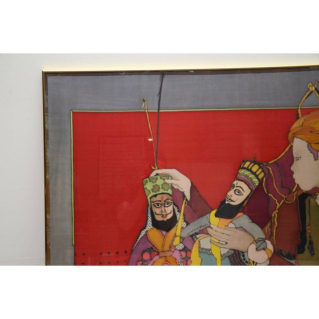 Modern Marionettes, Silkscreen Print, 1970s, Framed For Sale - Image 3 of 9