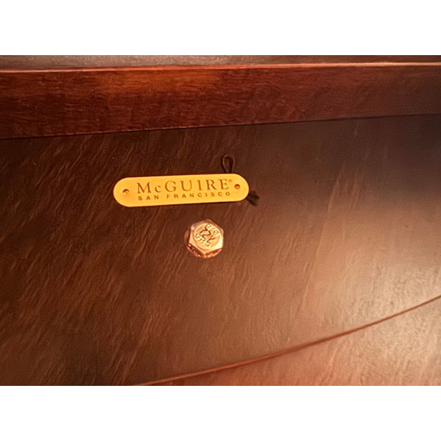 Orlando Diaz-Azcuy for McGuire Aria Round Starburst Dining Table For Sale - Image 10 of 12