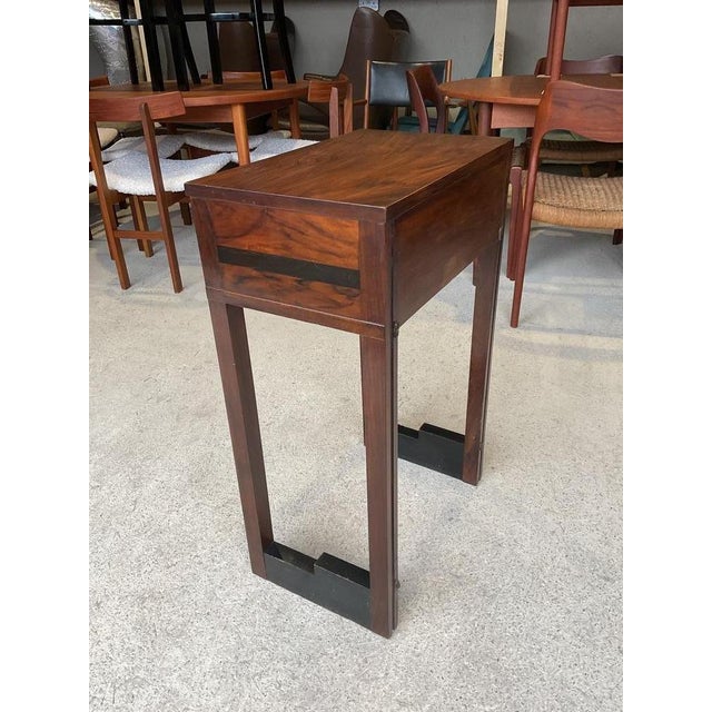 Art Deco Walnut Single Drawer Side Table by J.J Faulkner for Acme For Sale - Image 9 of 17