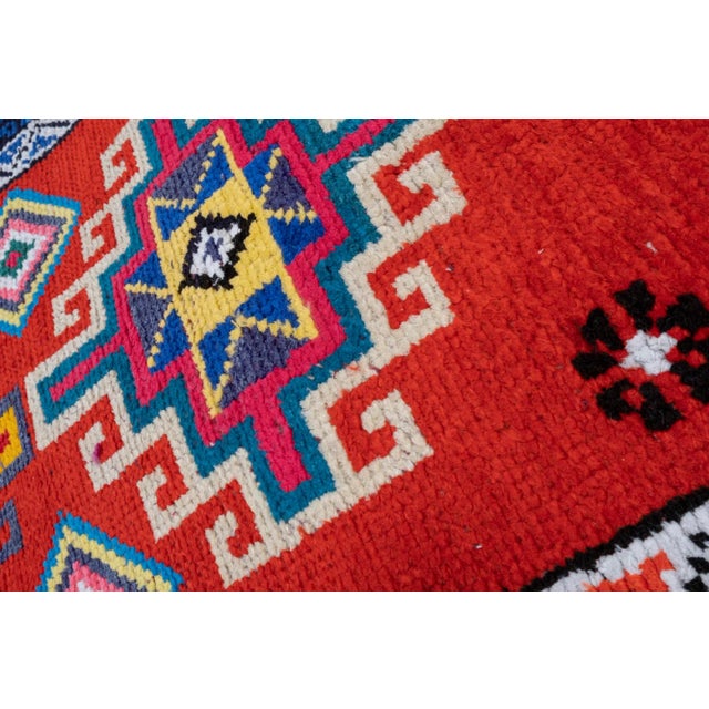Textile Vintage Colorful Kurdish Herki Runner Rug 2'5" X 12'1" For Sale - Image 7 of 13
