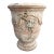 A French Terracotta Anduze Planter With Antiqued Spackle Finish and Staples For Sale