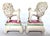 Ceramic Antique Victorian Staffordshire Spaghetti Poodles on Pillow Bases - A Pair For Sale - Image 7 of 16