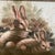 Mid 20th Century Vintage Cutrona Wildlife Canvas Painting of Bunnies Artist Signed Framed For Sale - Image 10 of 12