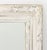 Shabby Chic Folk Art White Painted Carved Wood Framed Mirror For Sale - Image 3 of 5