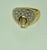 0.75 Carat Diamond Cocktail 18 Karat Yellow Gold Ring, Size 4, vs/ G For Sale In New York - Image 6 of 8
