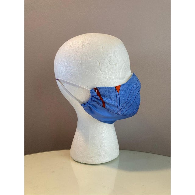 1980s Hermes Les Folies Du Ciel Silk Scarf Face Mask For Sale In Philadelphia - Image 6 of 9