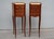 Pair of French Antique Narrow Rosewood Inlaid Side Tables Nightstands For Sale - Image 9 of 13