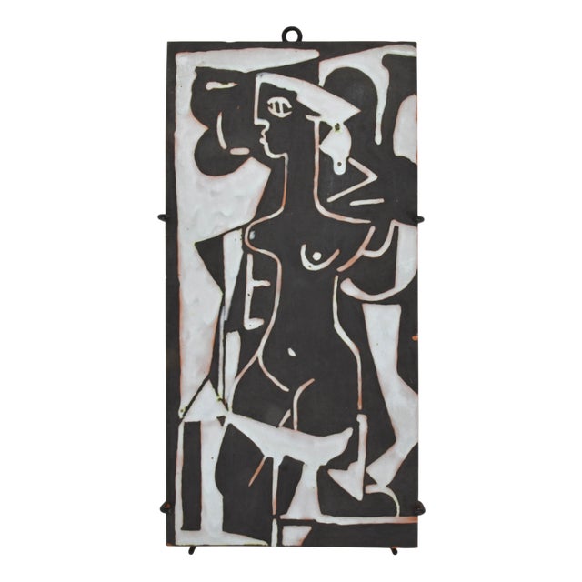 Vintage Wall Art in Ceramic by Tina Bogni, 1961 For Sale