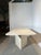Travertine Dining Table with Sculptural Pedestal Base For Sale - Image 4 of 6