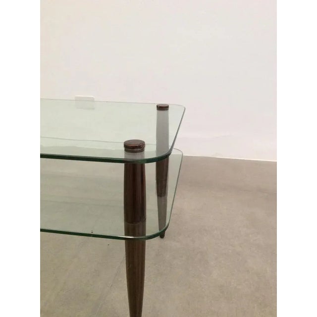 Coffee Table in Wood and Glass, 1950s For Sale - Image 6 of 10