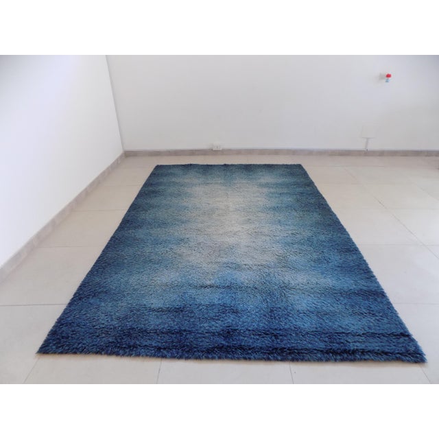 Long Space Age Rectangular Wool Rug, 1970s For Sale - Image 10 of 11