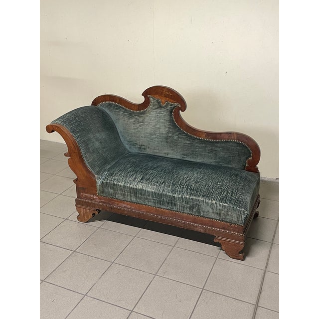 Charles X Daybed in Wood and Fabric For Sale - Image 12 of 18