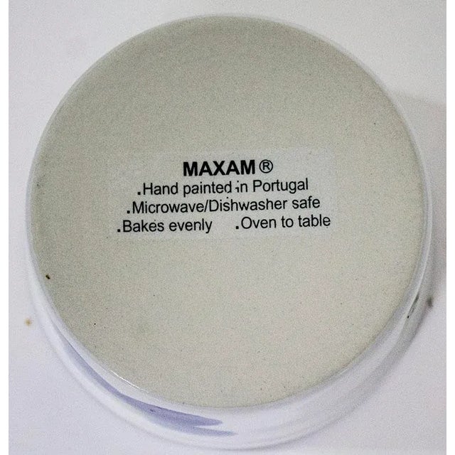 1980s 1980s Modern Maxam Ramekin Baking Dishes - Hand Painted in Portugal - Set of 9 For Sale - Image 5 of 6