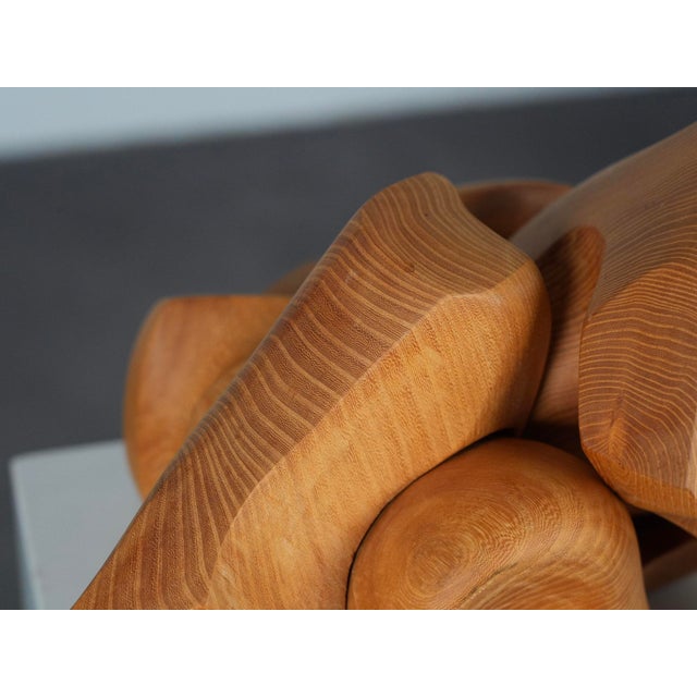 Joop Van Bergen, Abstract Composition, 1980s, Elm For Sale - Image 9 of 11
