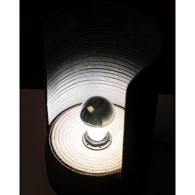 Sculptural Table Lamp in Turned Ceramic, 1970s For Sale - Image 4 of 12