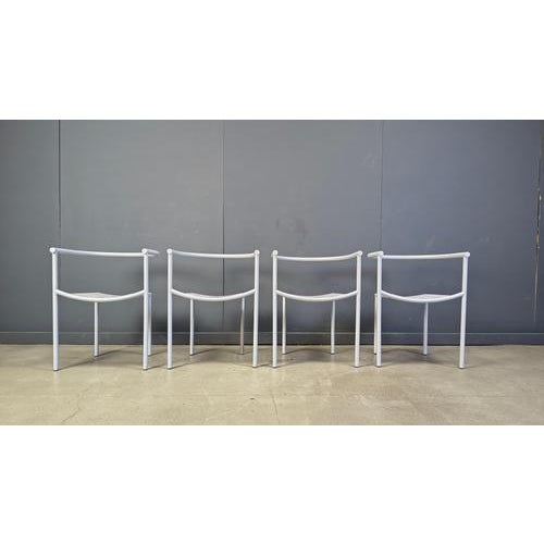 Gray Vintage Von Vogelsang Chairs by Starck for Driade, 1980s, Set of 4 For Sale - Image 8 of 14