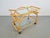 Vintage Rattan and leather trolley, bar cart, Italy 1970 Very beautiful trolley, made in Italy in the 1970s. The trolley...