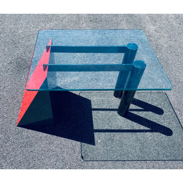 Metal Memphis Style Accent Table For Sale - Image 7 of 13