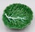 1940s Bordallo Pinheiro Cabbage Leaf Bowl Pressed Frog Mark Portugal Majolica 7.5" For Sale - Image 5 of 8