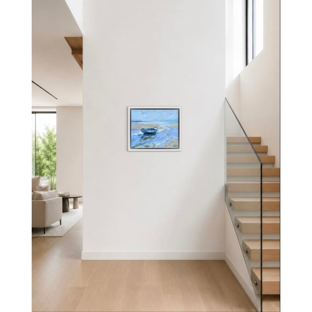 Quiet Places & Blue Waters — Waiting for the Tide Title: Waiting for the Tide. 16 x 20 oil on canvas panel. Unframed....