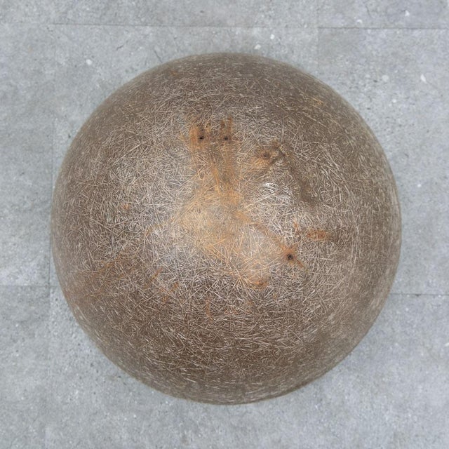 Mid Century Modern Planter Kimball Bullet Round Atomic Plant Stand Brown MCM For Sale - Image 4 of 12