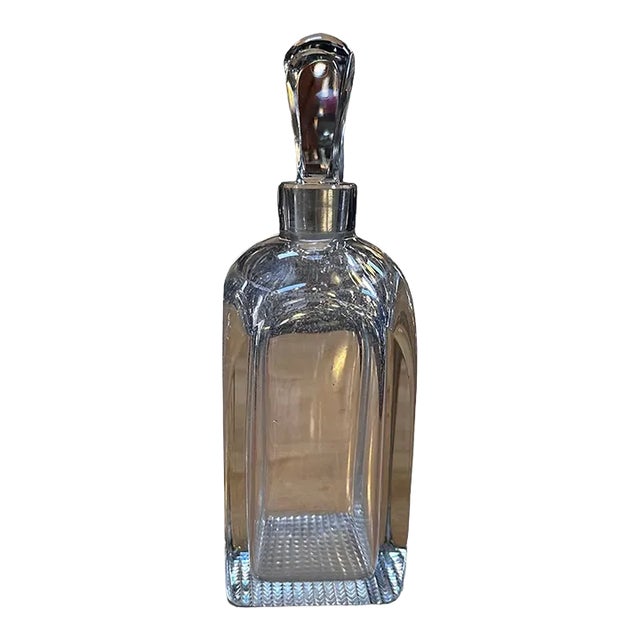 Vintage Italian Decorative Crystal Decanter 1960s For Sale