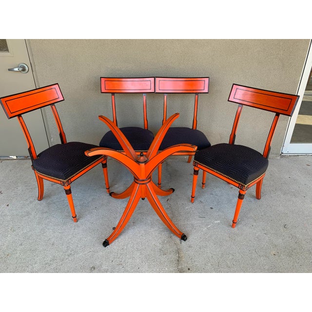 Dorothy Draper Style Hollywood Regency Dining Set - 5 Pieces For Sale - Image 13 of 13