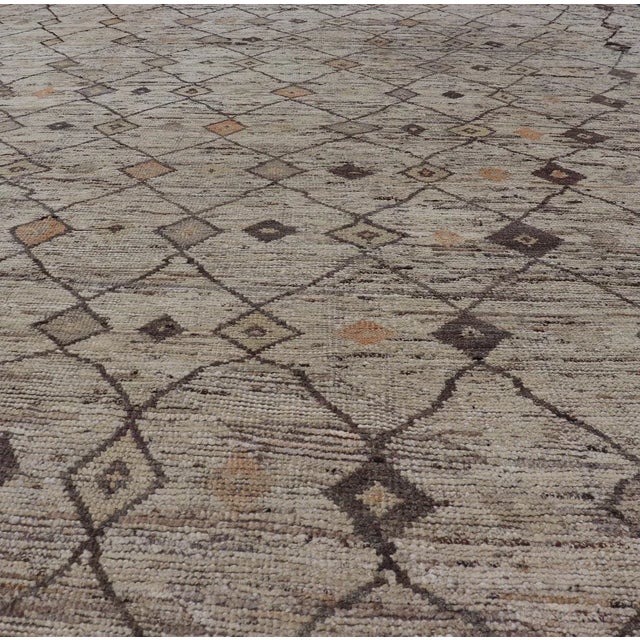 Hand-Knotted Modern Tribal Rug by Keivan Woven Arts 10'1 X 13'7 For Sale - Image 4 of 11