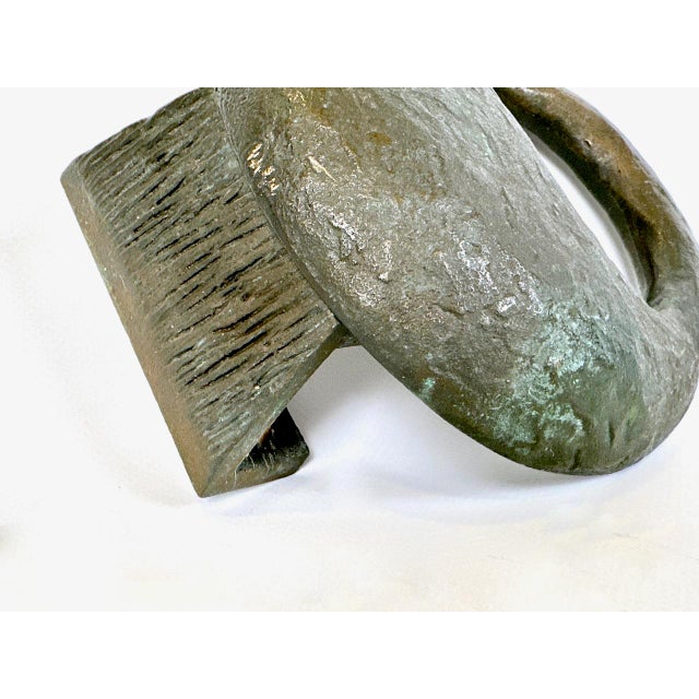 Brutalist Brutalist Push and Pull Alpana Door Handle in Bronze, 1970s For Sale - Image 3 of 9