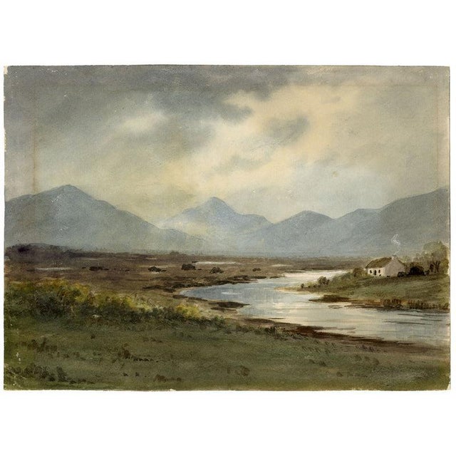Percy French, Bogs & Mountains of Connemara, 20th Century, Watercolour For Sale - Image 4 of 7