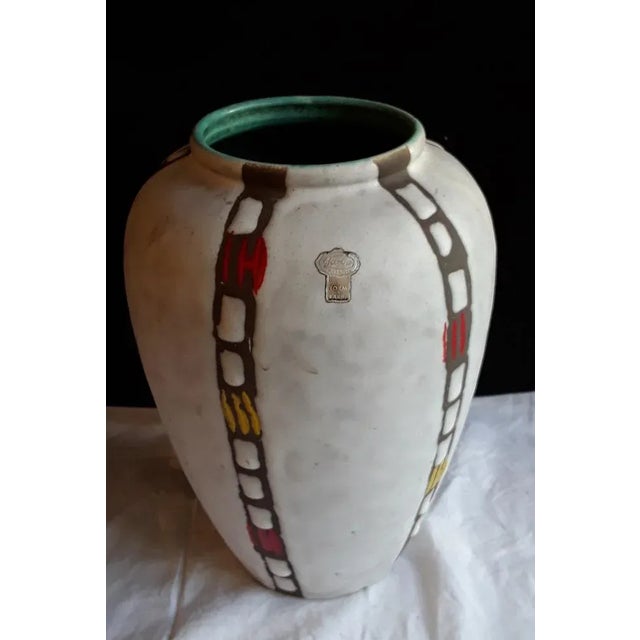 Vintage German Ceramic Vase, 1960s, in Very Good conditions. Designed 1960 to 1969 This piece has an attribution mark, I...
