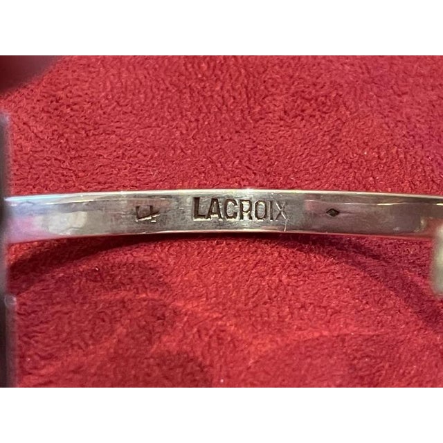 Metal Silver and Tiger's Eye Bracelet from Christian Lacroix For Sale - Image 7 of 11