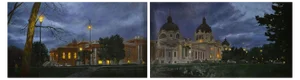 Márton Somogyi, Széchenyi Bath I-II, 2008, Oil on Canvas, Set of 2