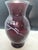 Mid-Century Modern Vintage American Silvered Ruby Red Glass Floral Vase For Sale - Image 3 of 4