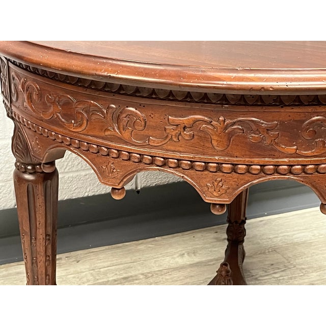 Coffee Vintage Louis XVI Mahogany Center Table For Sale - Image 8 of 12