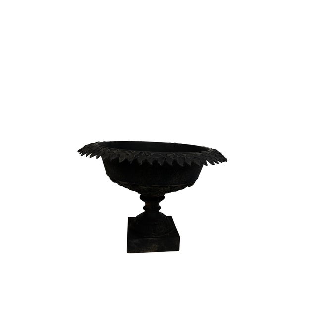 Late 19th Century Victorian Black Cast Iron Jardinière/Planter For Sale - Image 16 of 18