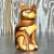 Late 20th Century Vintage Boho Carved Wood Cat For Sale - Image 5 of 8