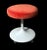 Mid-Century Modern 1970s Space Age Italian Stool With Wheels and Swivel Seat For Sale - Image 3 of 12