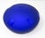 Cobalt Satin Hand-Blown Glass Bowl With Clear Etched Squares | Decorative Glass Bowl For Sale - Image 9 of 12