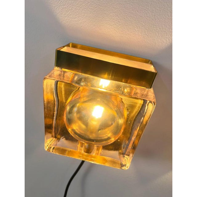 Maritime Wall Lamp Type 15806, Wandlampe Maritim Typ 15806 Glas Messing von Vitrika, Brass & Glass For Sale - Image 6 of 11
