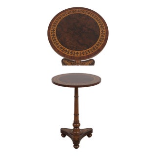 Maitland Smith 89-0406 Inlaid Mahogany Table For Sale