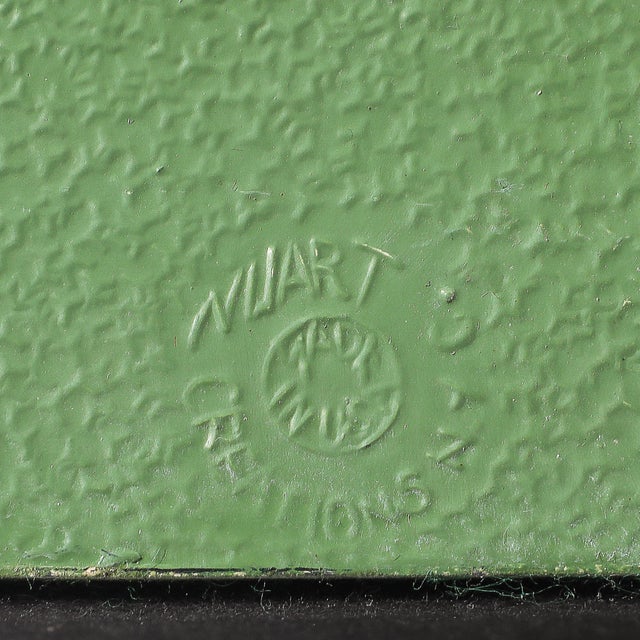 Pair of Green Enameled Double Greyhound Bookends Signed Nuart Creations For Sale - Image 10 of 10