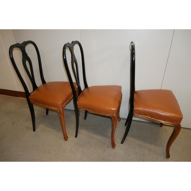 Vintage Italian Chippendale Style Chairs, 1940s, Set of 6 For Sale - Image 4 of 15
