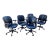 Vintage Herman Miller Conference Room Chairs - Set of 5 For Sale