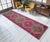 Mid-Century Modern Hand-Knotted Turkish Runner Rug Hallway Rug, Kitchen Runner, Bed Side Accent - 3′ × 11′3″ For Sale - Image 3 of 13