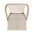 2020s Tobias Outdoor Rattan Bistro Dining Chair, Beige & White For Sale - Image 5 of 6