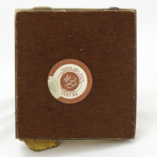 Single Mid Century Cast Brass Owl Bookend Pm Craftsman For Sale - Image 9 of 9