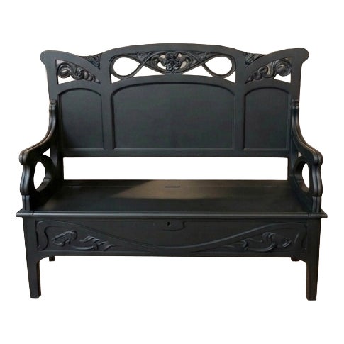 Art Nouveau Liberty Bench, 1920s For Sale