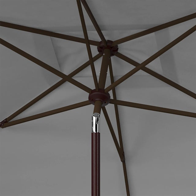 Contemporary Milan 6.5x10 Rectangle Umbrella - Gray For Sale - Image 3 of 3